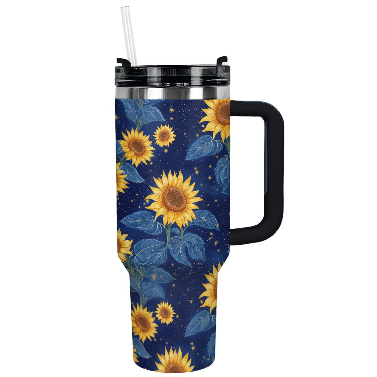 Glänzender Becher Sunflower Serenity