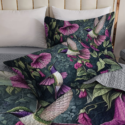 Shineful All Season Quilt 3-Piece Set Hummingbird Haven