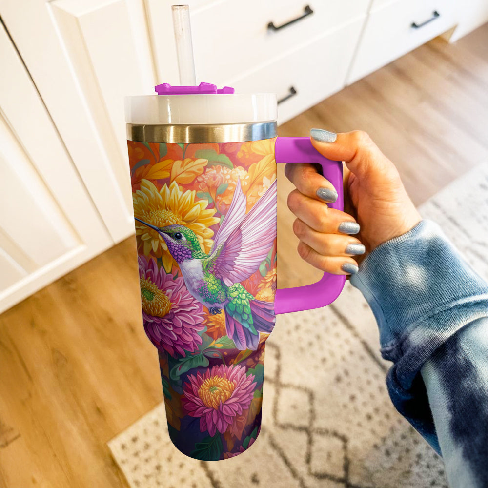 Shineful Tumbler Hummingbird Blossom Autumn