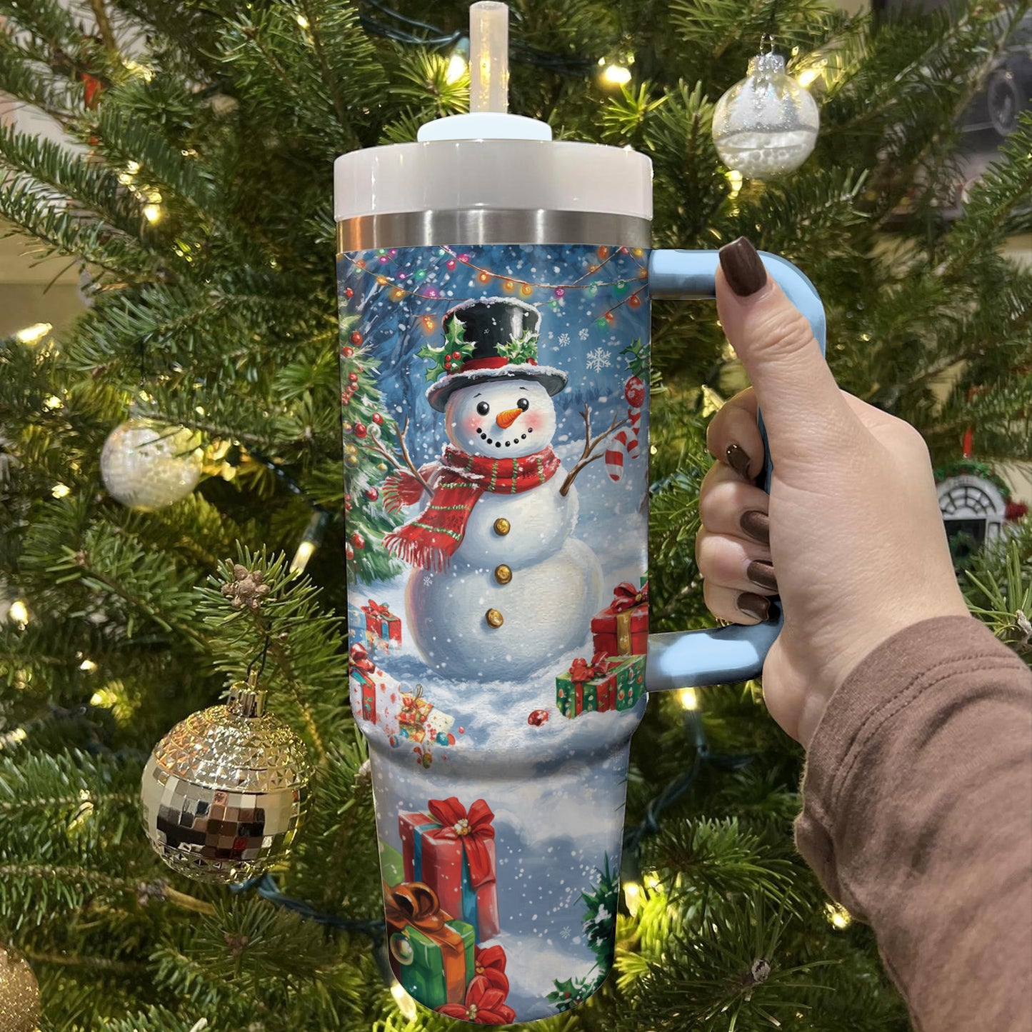 Shineful Tumbler Frosty Snowman Christmas