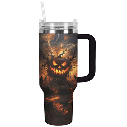 Shineful Tumbler Jack-O'-Lantern On Halloween