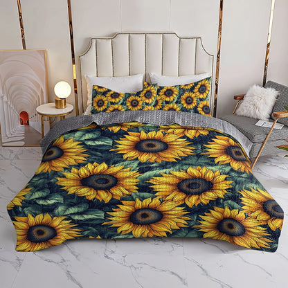 Shineful All Season Quilt 3-teiliges Set - Sunflower Dreams