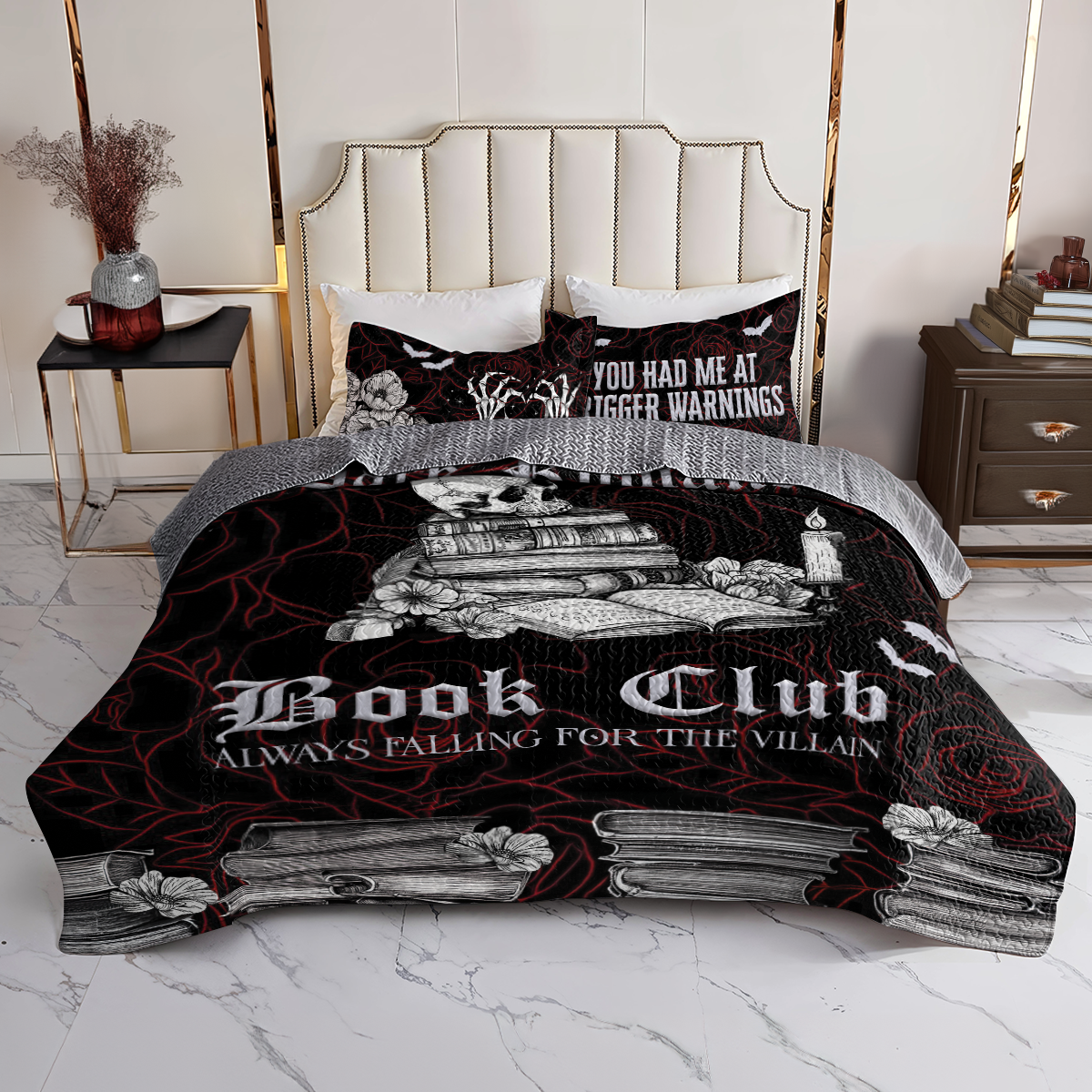 Shineful All Season Quilt 3-Piece Set Dark Romance Book Club