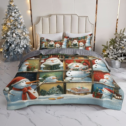 Shineful All Season Quilt 3-Piece Set Snowy Stories