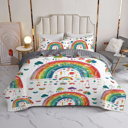 Shineful All Season Quilt 3-Piece Set Hooked on Color