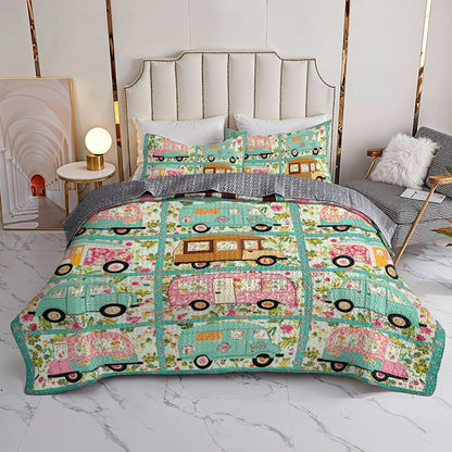 Shineful All Season Quilt 3-Piece Set - Vintage Camper Dreams