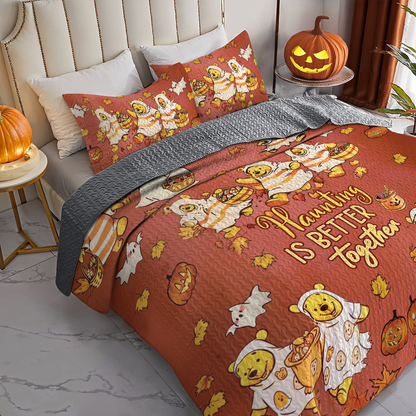 Shineful All Season Quilt 3-Piece Set Haunting Is Better Together