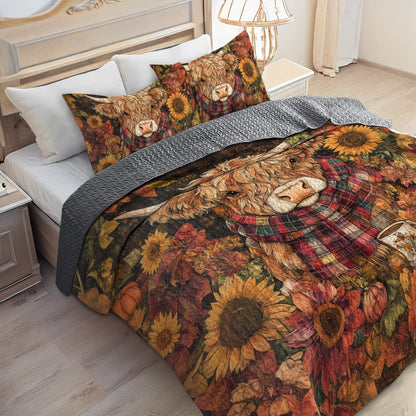 Shineful All Season Quilt 3-Piece Set - Autumn Highland