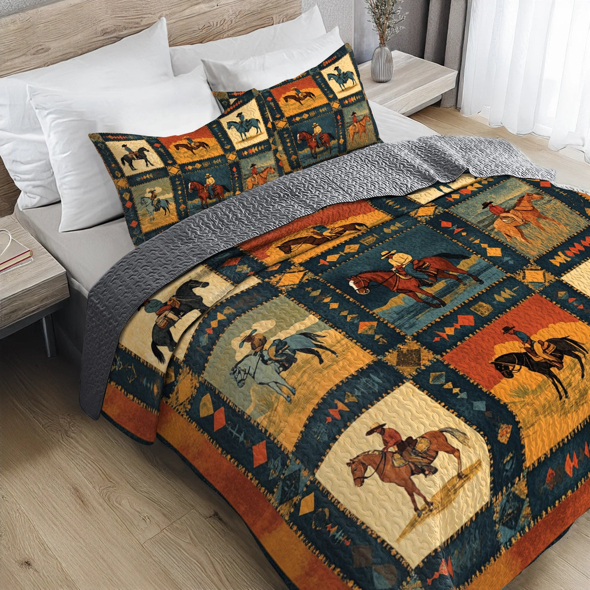 Shineful All Season Quilt 3-Piece Set - Cowboy Dream