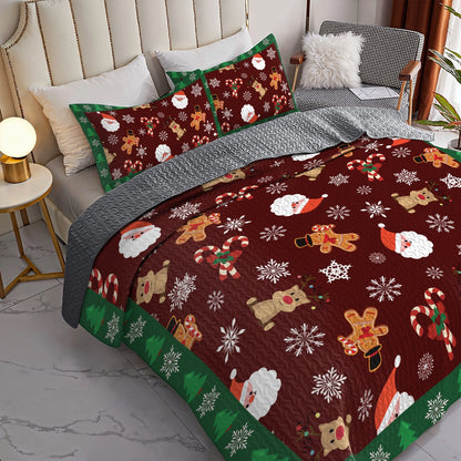 Shineful All Season Quilt 3-Piece Set - Christmas Cheer