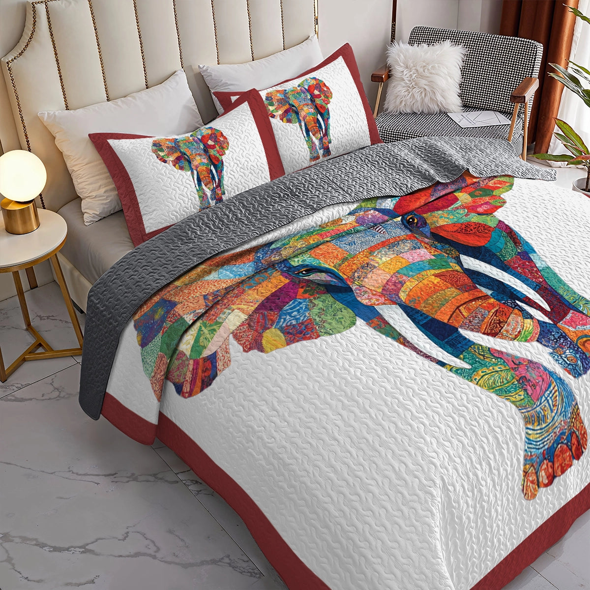 Shineful All Season Quilt 3-Piece Set - Elephant Dreams