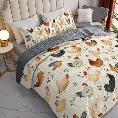 Shineful All Season Quilt 3-Piece Set - Cozy Hen Haven