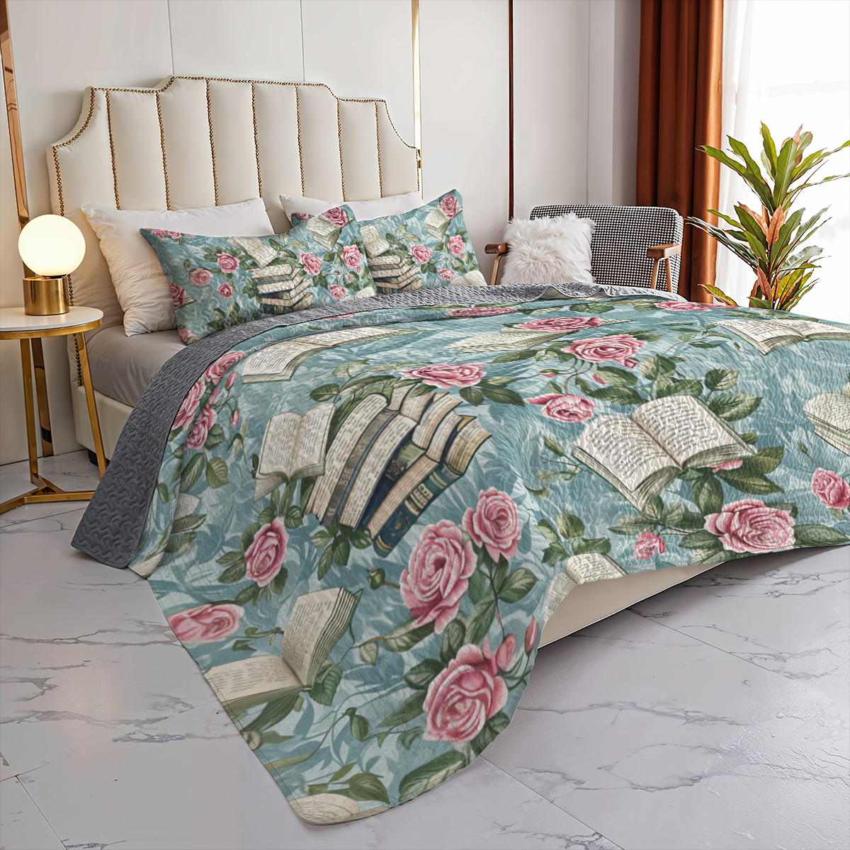 Shineful All Season Quilt 3-Piece Set Rose & Prose