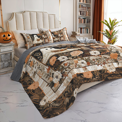 Shineful All Season Quilt 3-Piece Set Ghostly Booknook