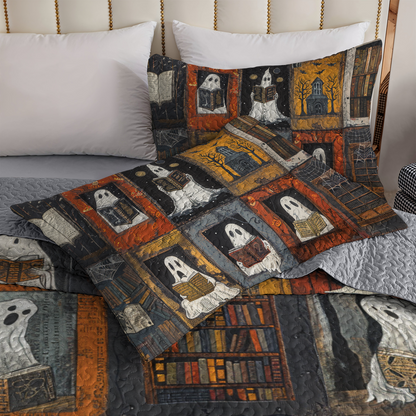 Shineful All Season Quilt 3-Piece Set Bookish Boo Crew