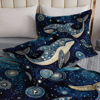 Shineful All Season Quilt 3-Piece Set Whale Dreams