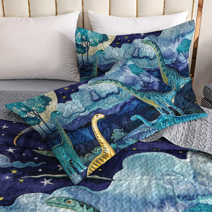 Shineful All Season Quilt 3-Piece Set Dino Dreamscape