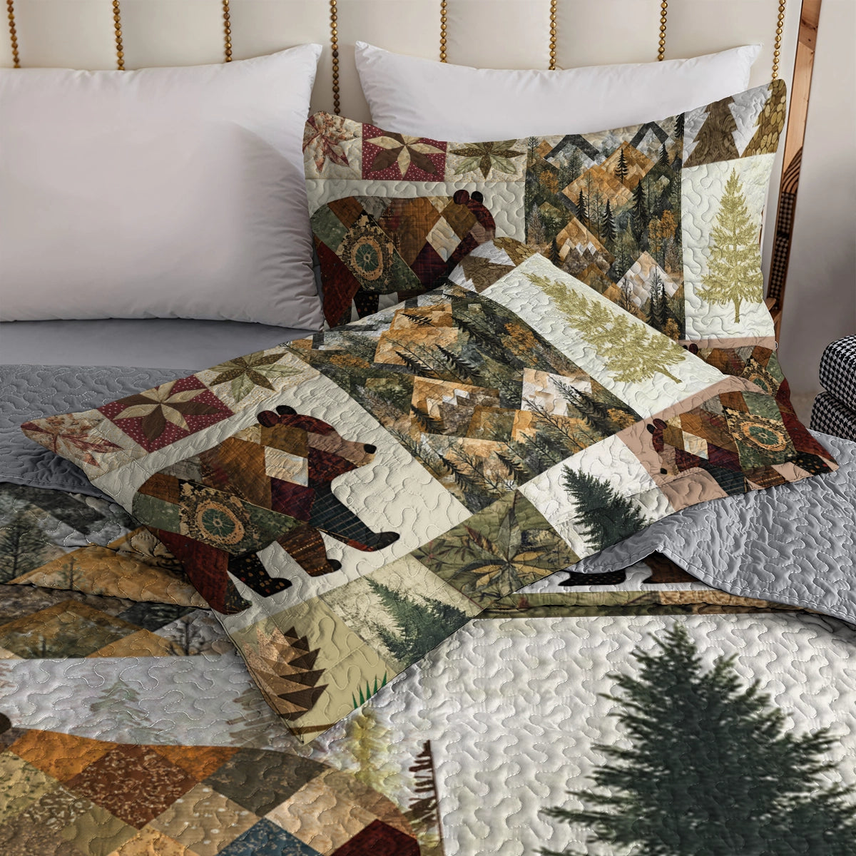 Shineful All Season Quilt 3-Piece Set - Whimsical Bear Quilt