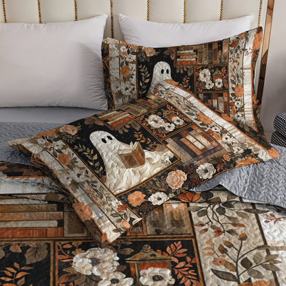 Shineful All Season Quilt 3-Piece Set Ghostly Booknook