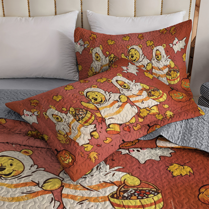 Shineful All Season Quilt 3-Piece Set Haunting Is Better Together