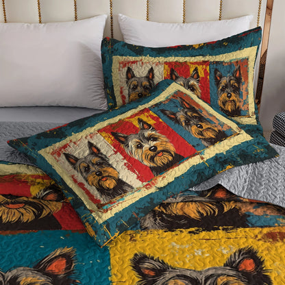 Shineful All Season Quilt 3-Piece Set - Yorkie Dreams