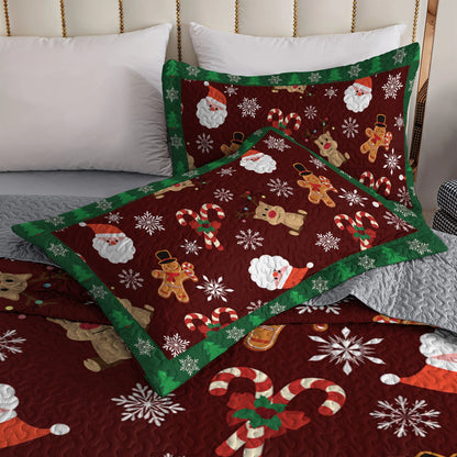 Shineful All Season Quilt 3-Piece Set - Christmas Cheer