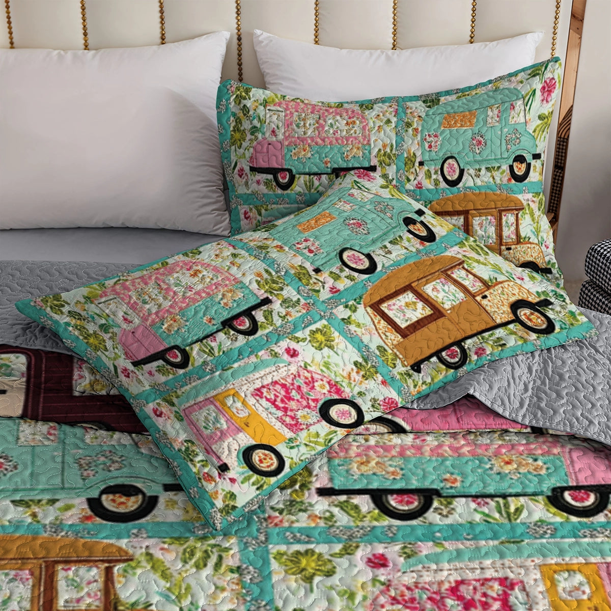 Shineful All Season Quilt 3-Piece Set - Vintage Camper Dreams