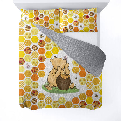 Shineful All Season Quilt 3-teiliges Set Honey Pooh 