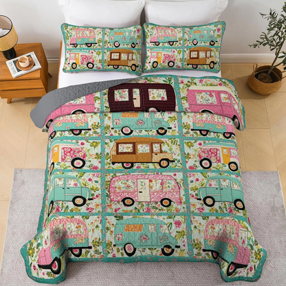 Shineful All Season Quilt 3-Piece Set - Vintage Camper Dreams