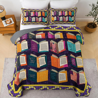 Shineful All Season Quilt 3-Piece Set - Book Lover's Haven