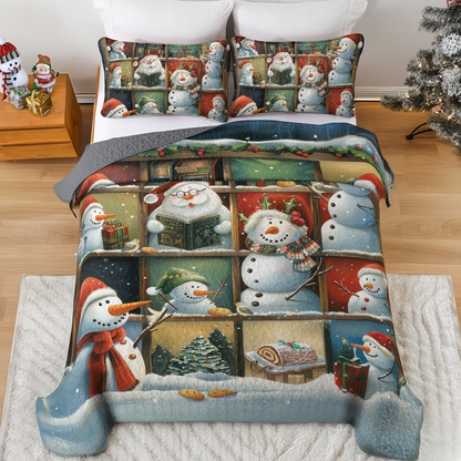 Shineful All Season Quilt 3-Piece Set Snowy Stories