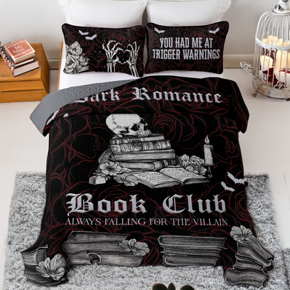 Shineful All Season Quilt 3-teiliges Set Dark Romance Book Club