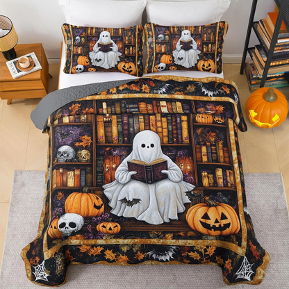 Shineful All Season Quilt 3-Piece Set Ghostly Tales Reading