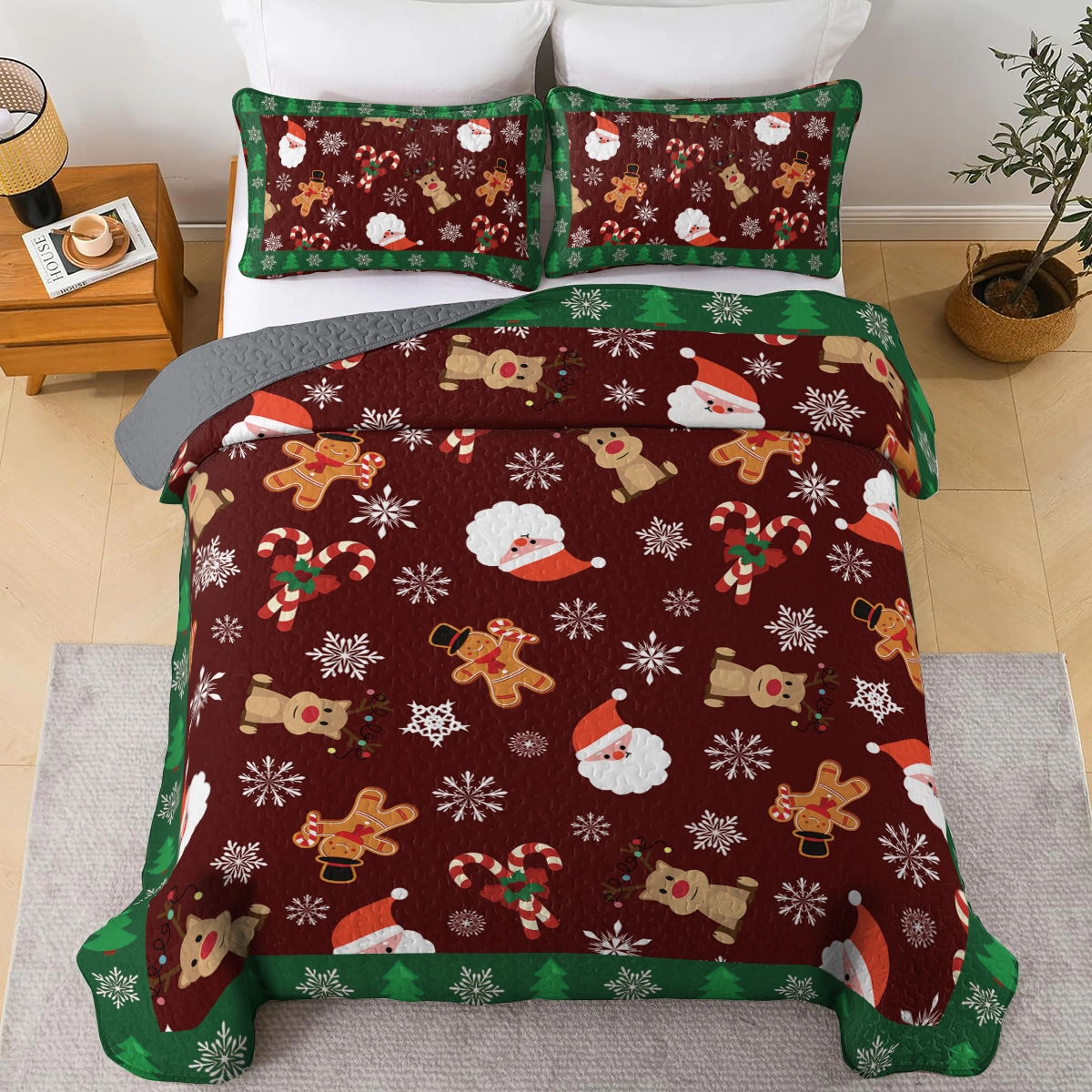 Shineful All Season Quilt 3-Piece Set - Christmas Cheer