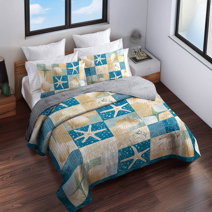 Shineful All Season Quilt 3-Piece Set Dream of the Ocean