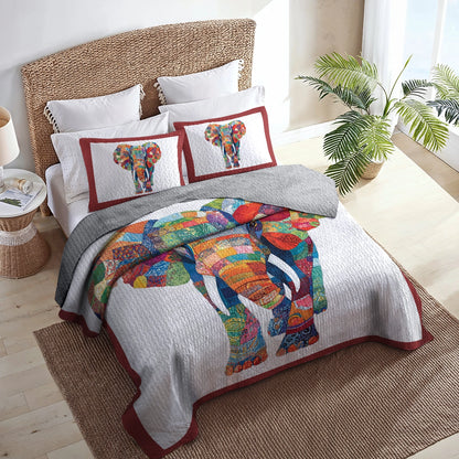 Shineful All Season Quilt 3-Piece Set - Elephant Dreams