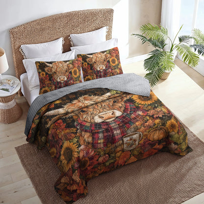 Shineful All Season Quilt 3-teiliges Set - Autumn Highland 