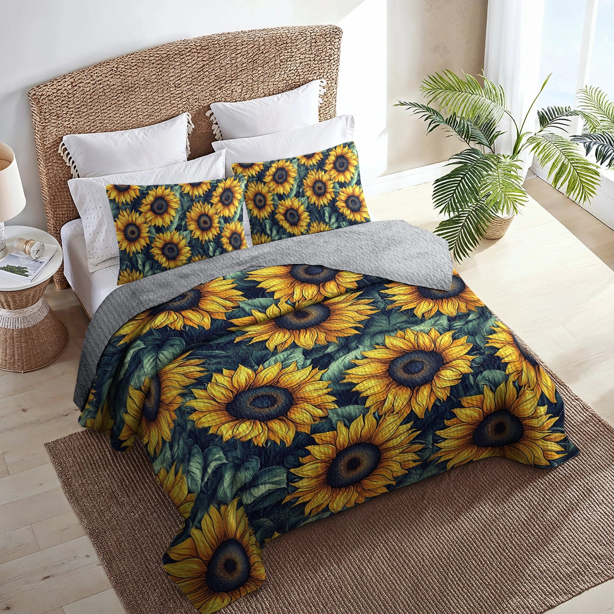 Shineful All Season Quilt 3-teiliges Set - Sunflower Dreams