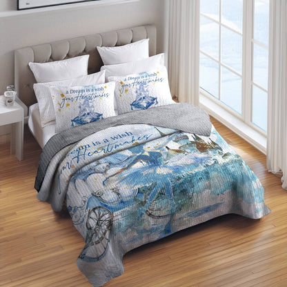 Shineful All Season Quilt 3-Piece Set Princess Dream