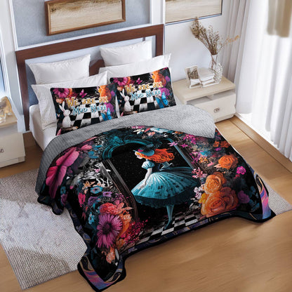 Shineful All Season Quilt 3-Piece Set Lost In Wonderland