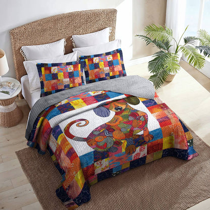 Shineful All Season Quilt 3-Piece Set Dachshund Quilt