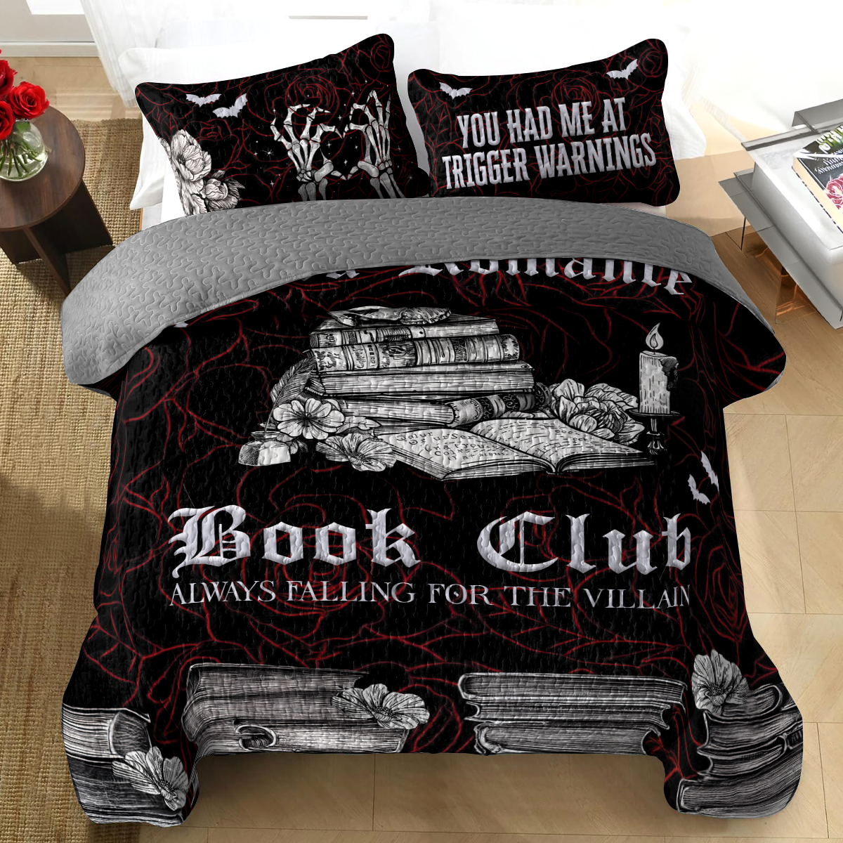 Shineful All Season Quilt 3-teiliges Set Dark Romance Book Club