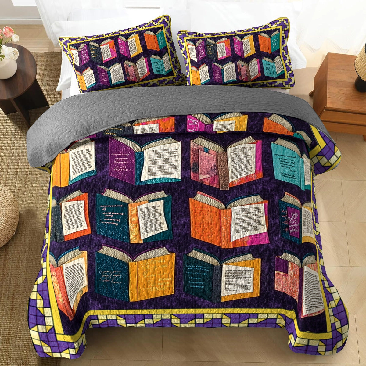 Shineful All Season Quilt 3-Piece Set - Book Lover's Haven