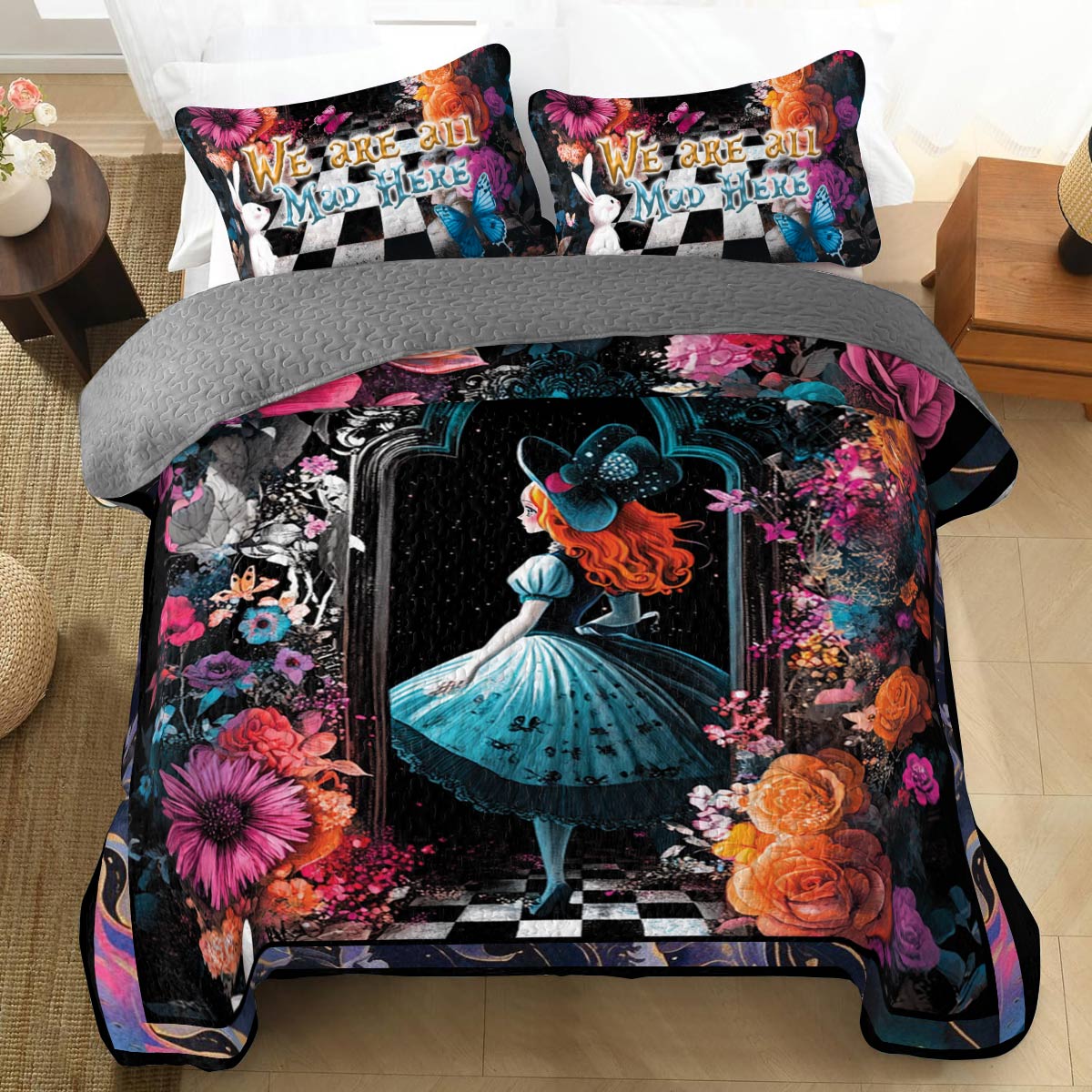 Shineful All Season Quilt 3-Piece Set Lost In Wonderland