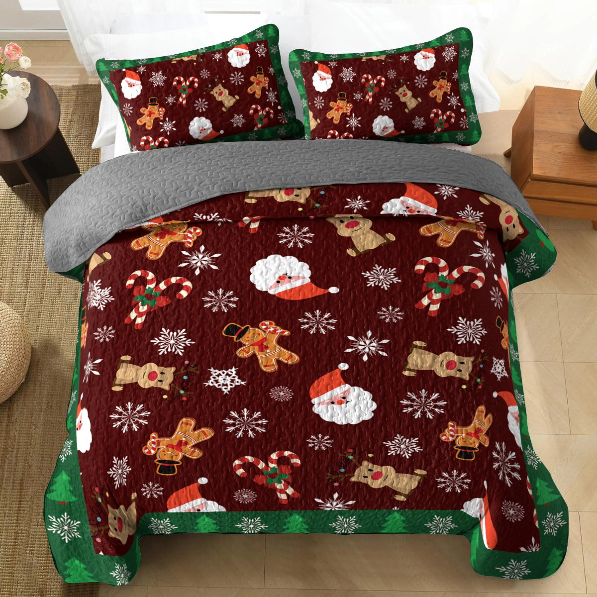 Shineful All Season Quilt 3-teiliges Set - Weihnachtsstimmung