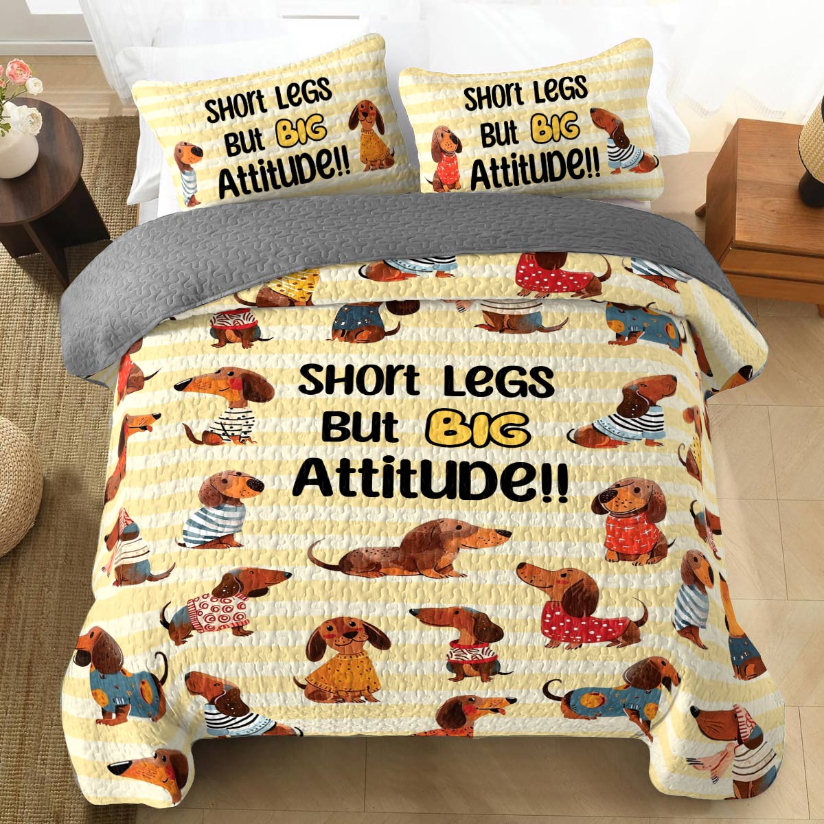 Shineful All Season Quilt 3-teiliges Set Big Attitude