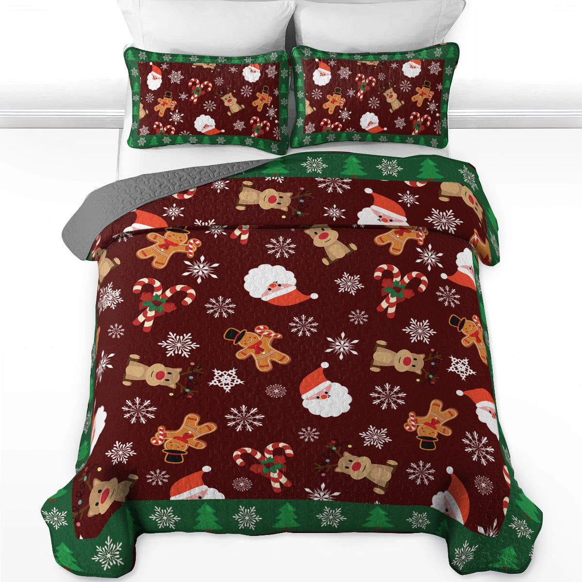 Shineful All Season Quilt 3-Piece Set - Christmas Cheer