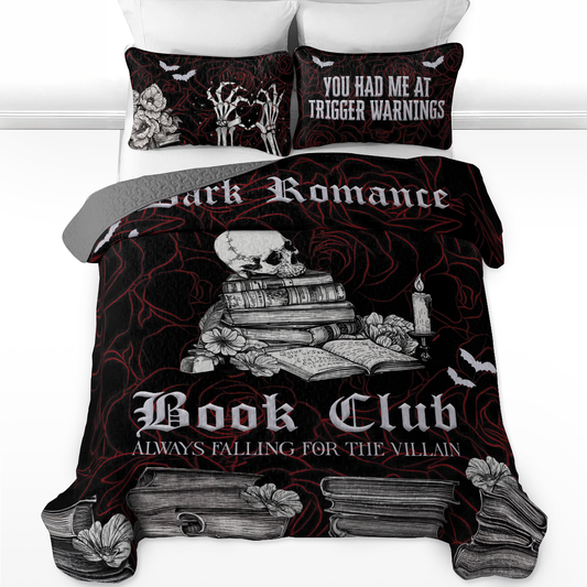 Shineful All Season Quilt 3-teiliges Set Dark Romance Book Club