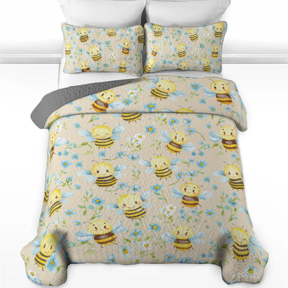 Shineful All Season Quilt 3-Piece Set - Bee Sweet Dreams