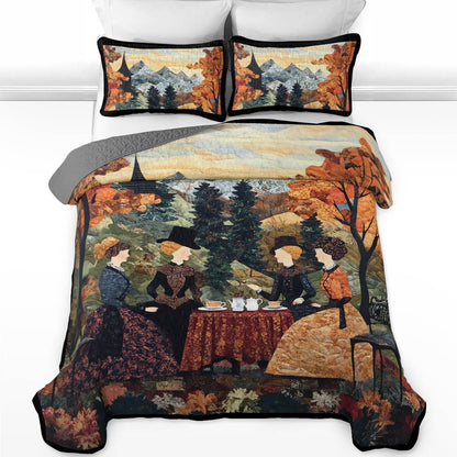 Shineful All Season Quilt 3-Piece Set Little Women